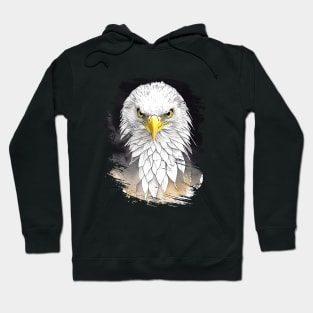 Eagle Wild Animal Nature Watercolor Art Painting Hoodie